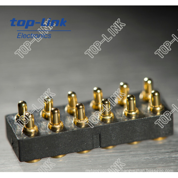 12 Pin Double Row Pogo Pin Connector, High Durability